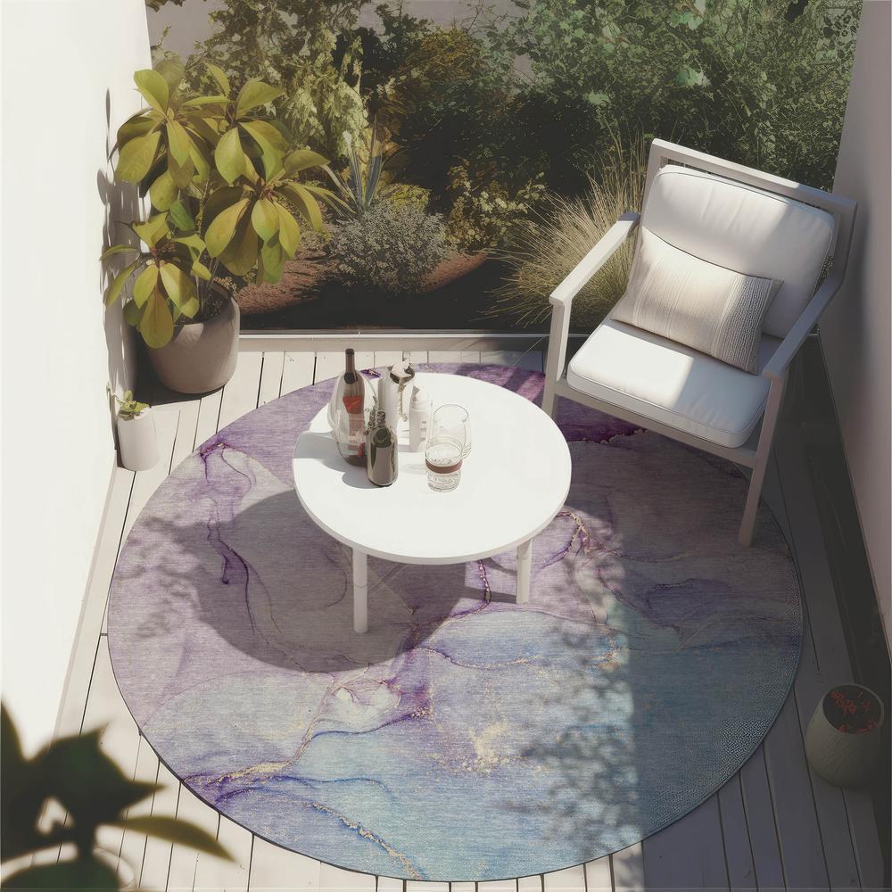 Chantille ACN516 Purple 8' x 8' Rug. Picture 7