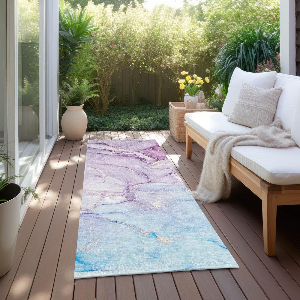 Chantille ACN516 Purple 2'3" x 7'6" Rug. Picture 7