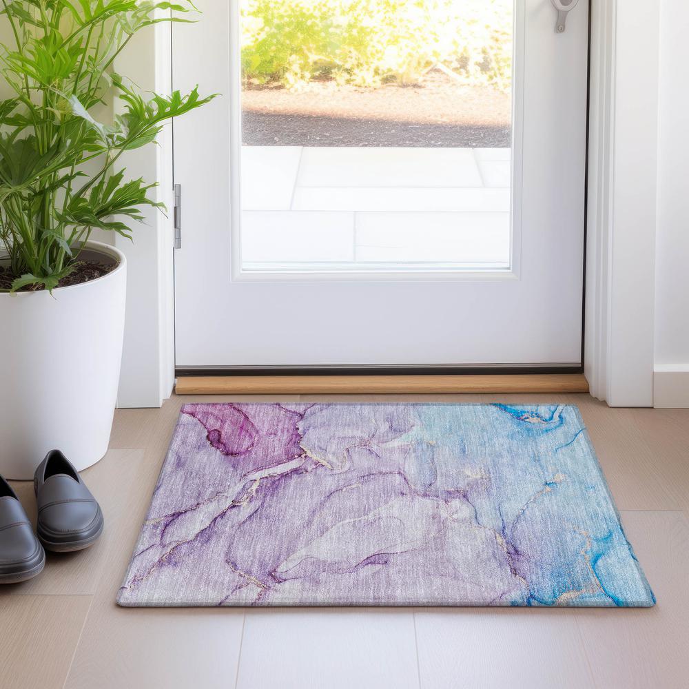 Chantille ACN516 Purple 1'8" x 2'6" Rug. Picture 6