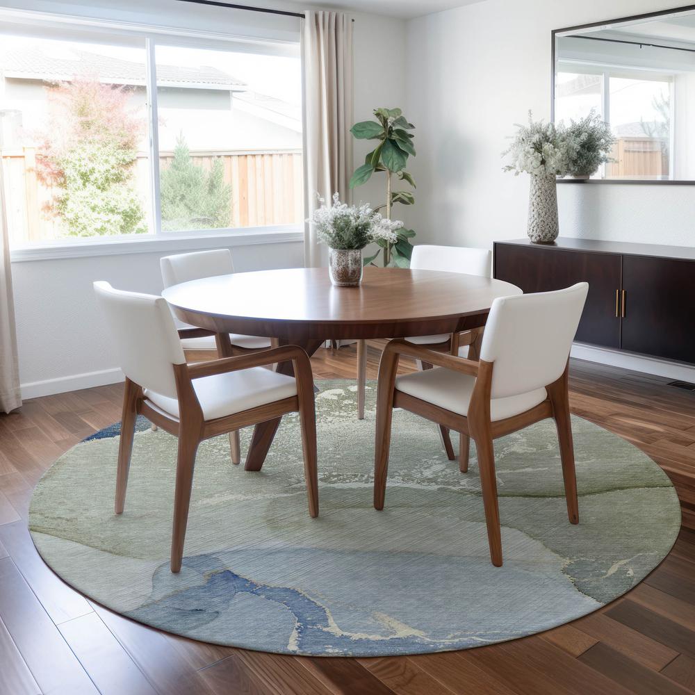 Chantille ACN517 Blue 8' x 8' Rug. Picture 6
