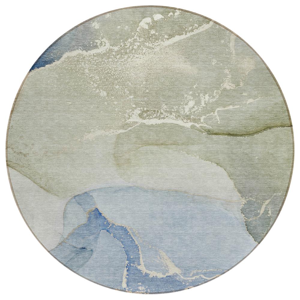 Chantille ACN517 Blue 8' x 8' Rug. Picture 1