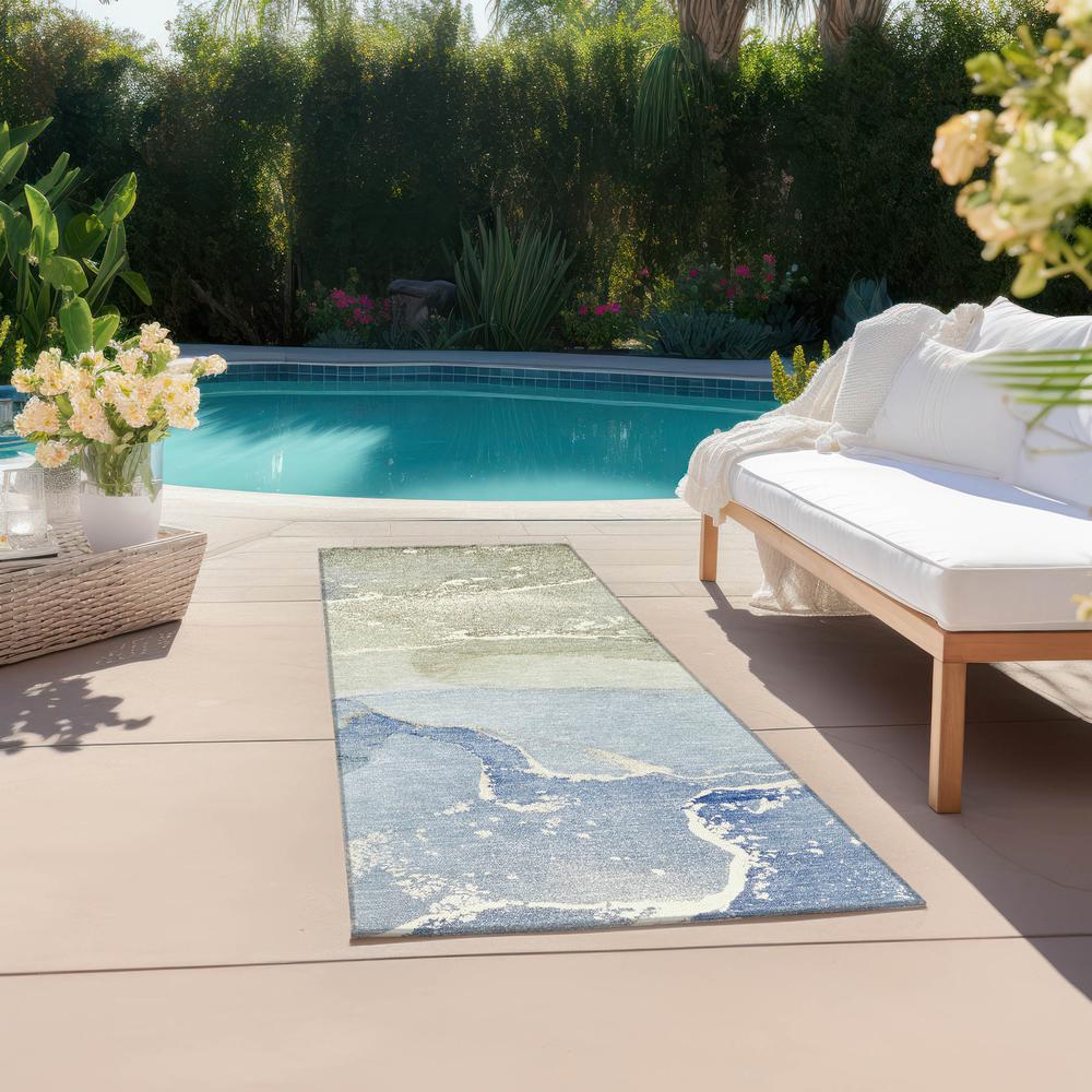 Chantille ACN517 Blue 2'3" x 7'6" Rug. Picture 7