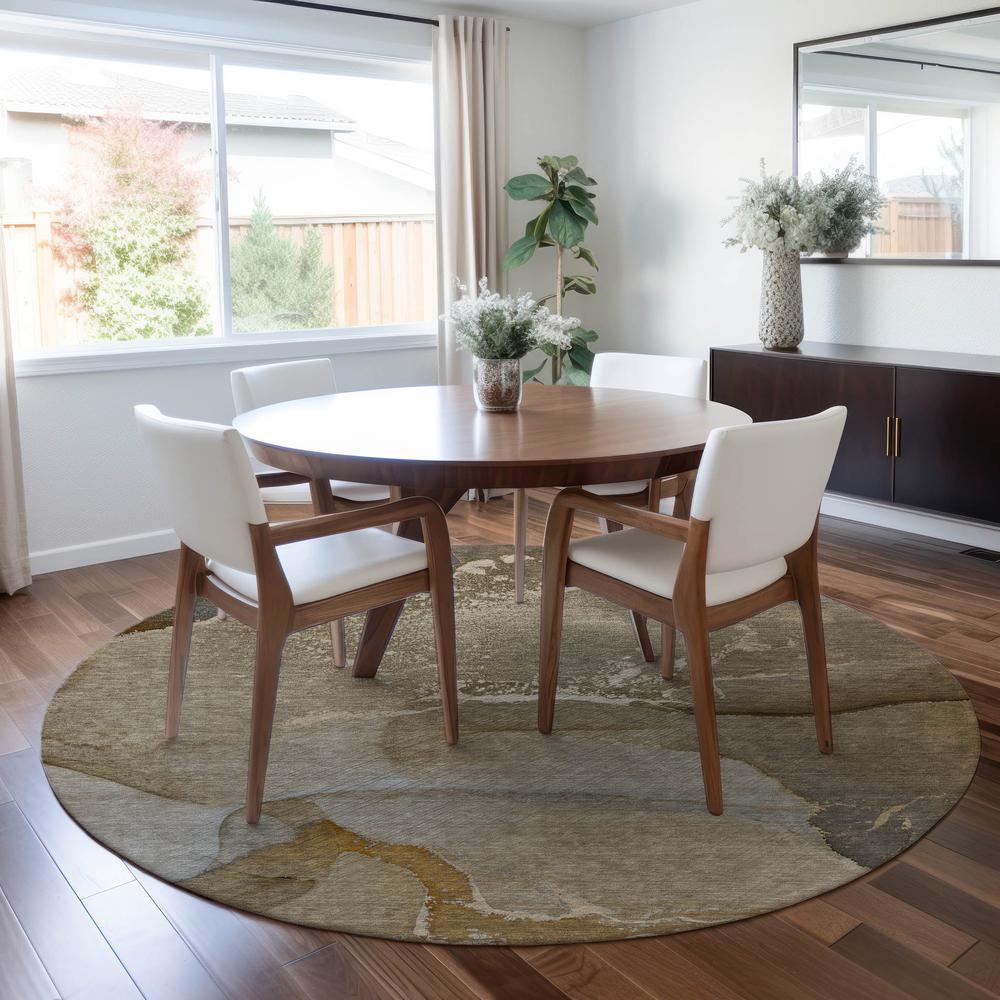 Chantille ACN517 Brown 8' x 8' Rug. Picture 7
