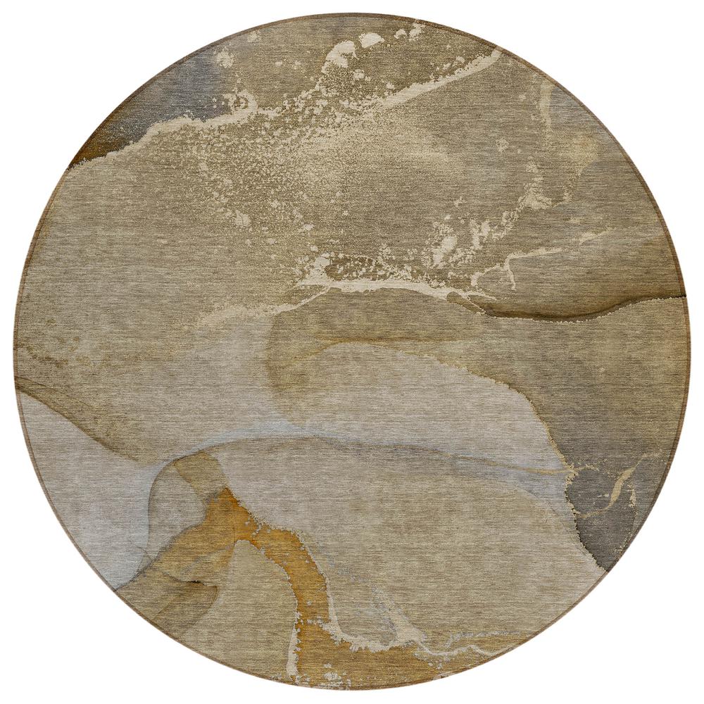 Chantille ACN517 Brown 8' x 8' Rug. Picture 1