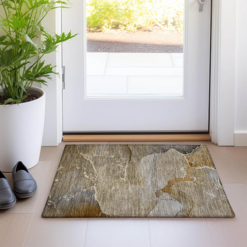 Chantille ACN517 Brown 1'8" x 2'6" Rug. Picture 6