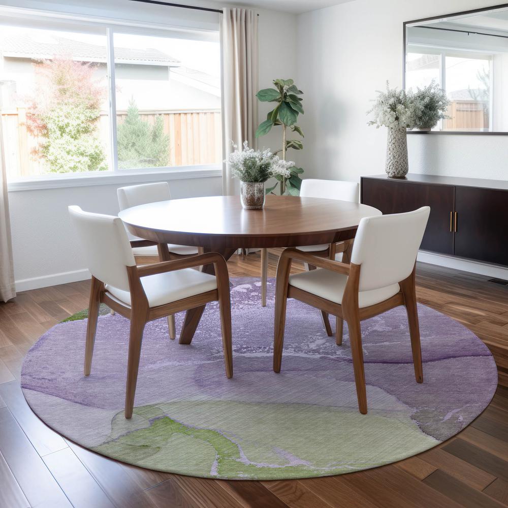 Chantille ACN517 Purple 8' x 8' Rug. Picture 6