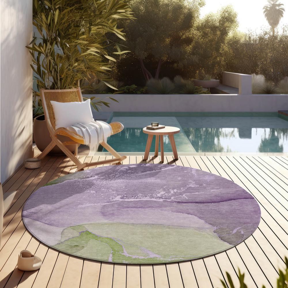 Chantille ACN517 Purple 8' x 8' Rug. Picture 7
