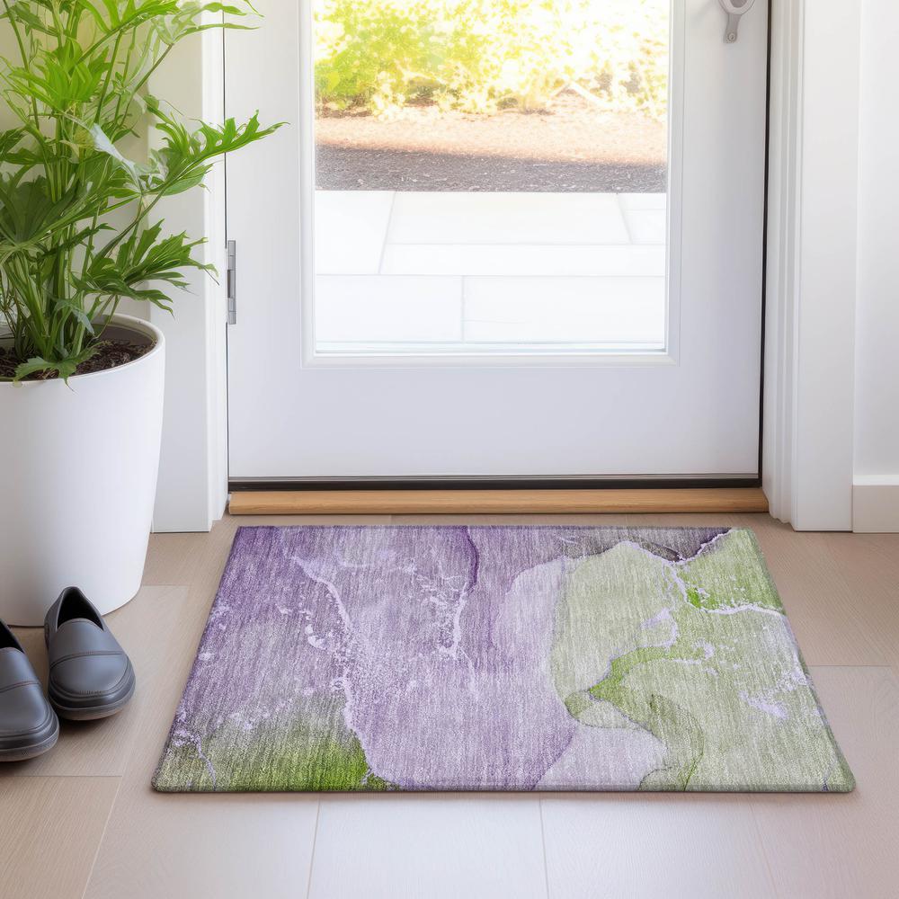 Chantille ACN517 Purple 1'8" x 2'6" Rug. Picture 7