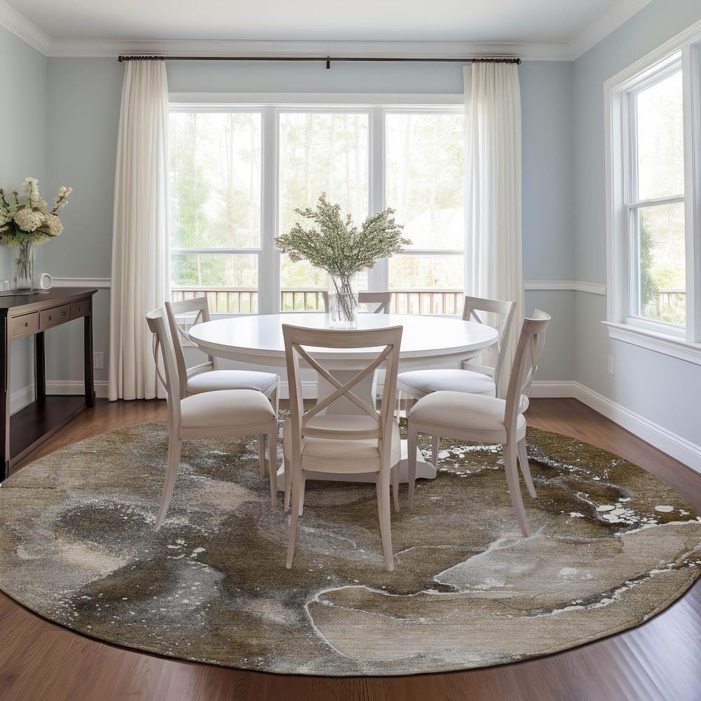 Chantille ACN518 Brown 8' x 8' Rug. Picture 6