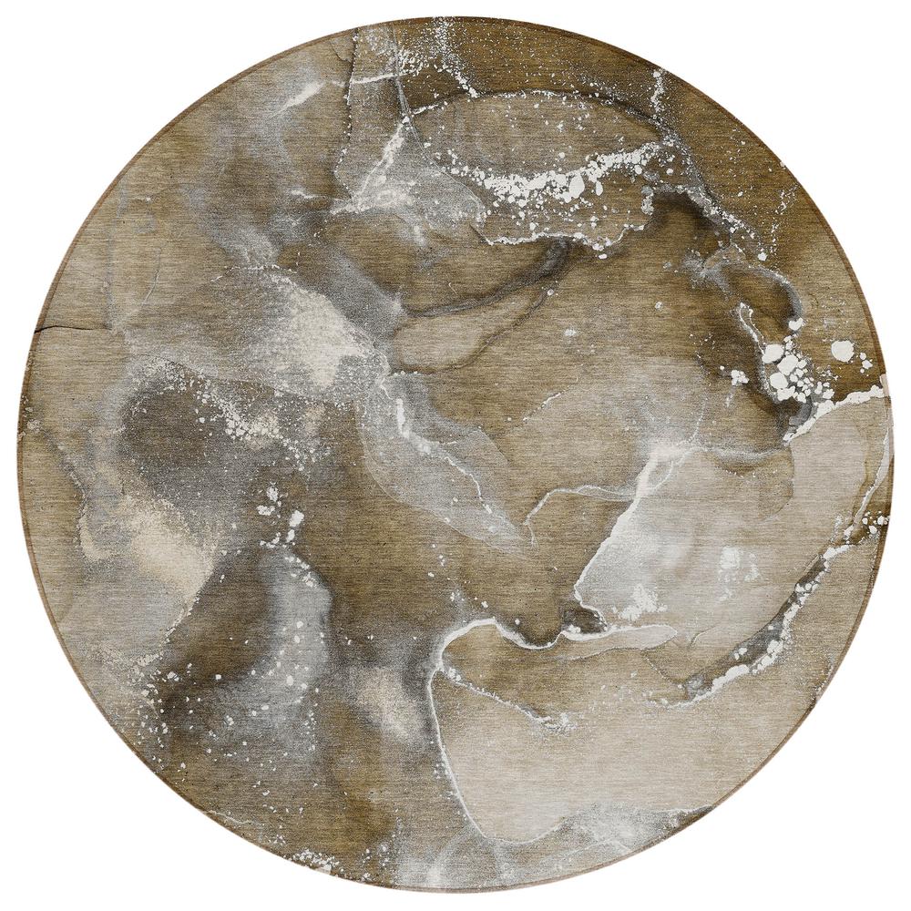 Chantille ACN518 Brown 8' x 8' Rug. Picture 1