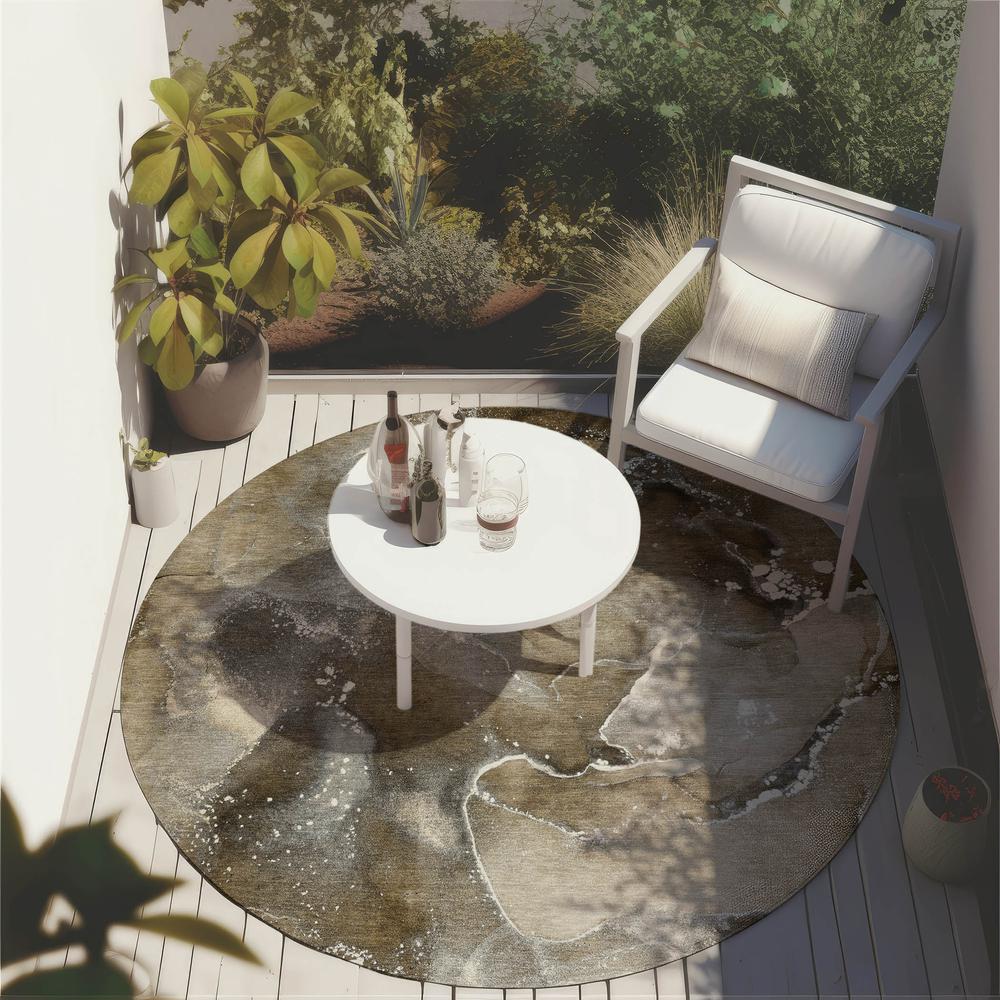 Chantille ACN518 Brown 8' x 8' Rug. Picture 7