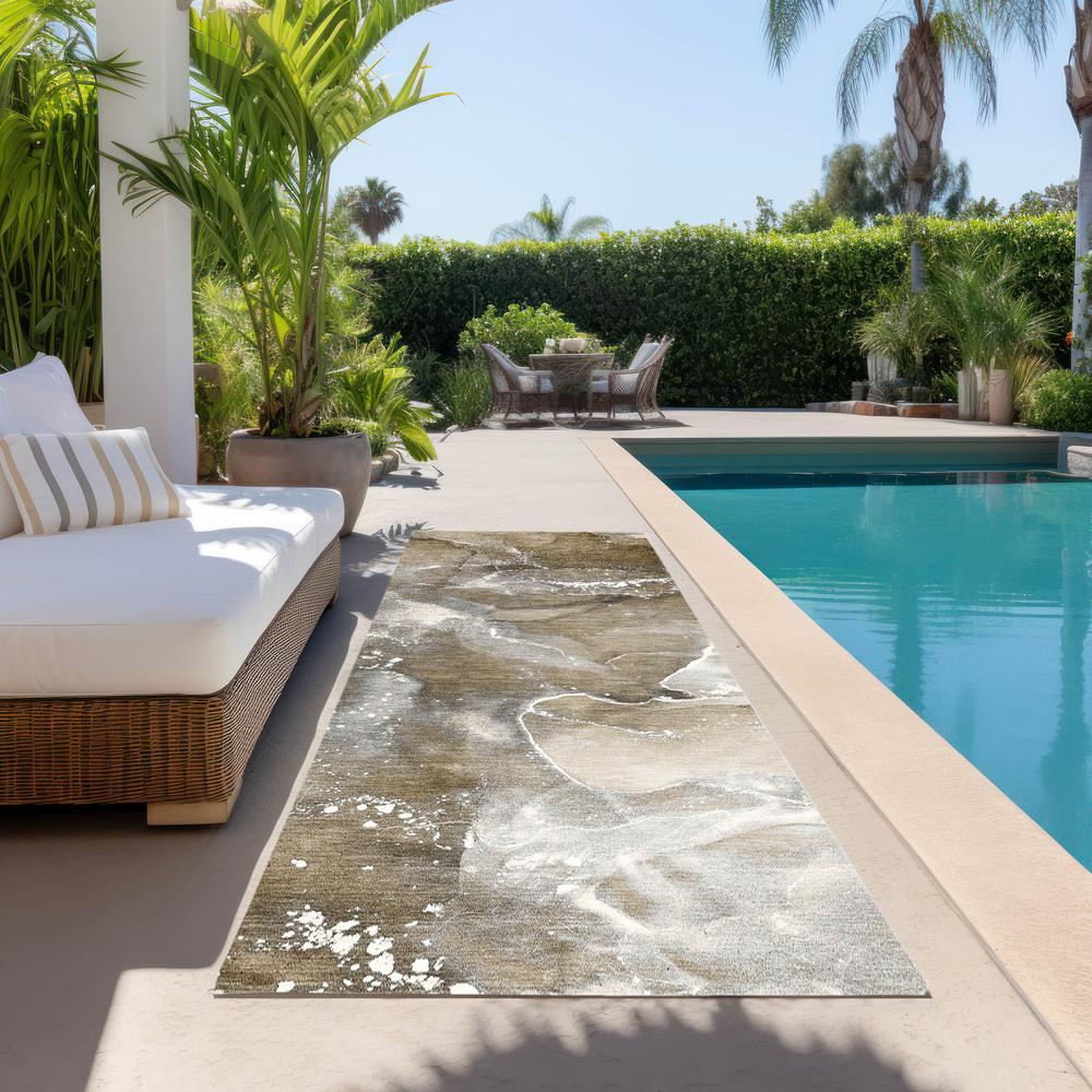 Chantille ACN518 Brown 2'3" x 7'6" Rug. Picture 7