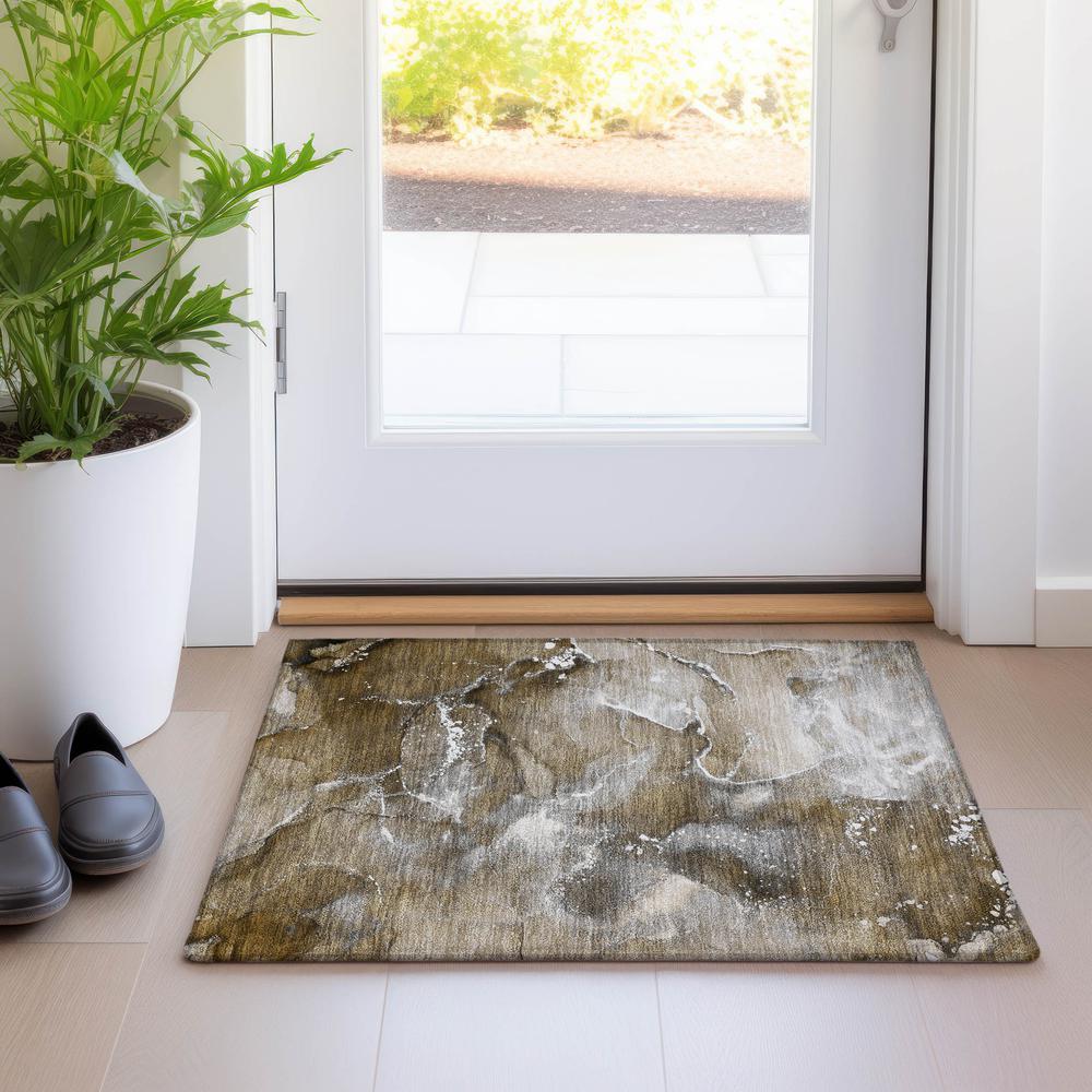 Chantille ACN518 Brown 1'8" x 2'6" Rug. Picture 7