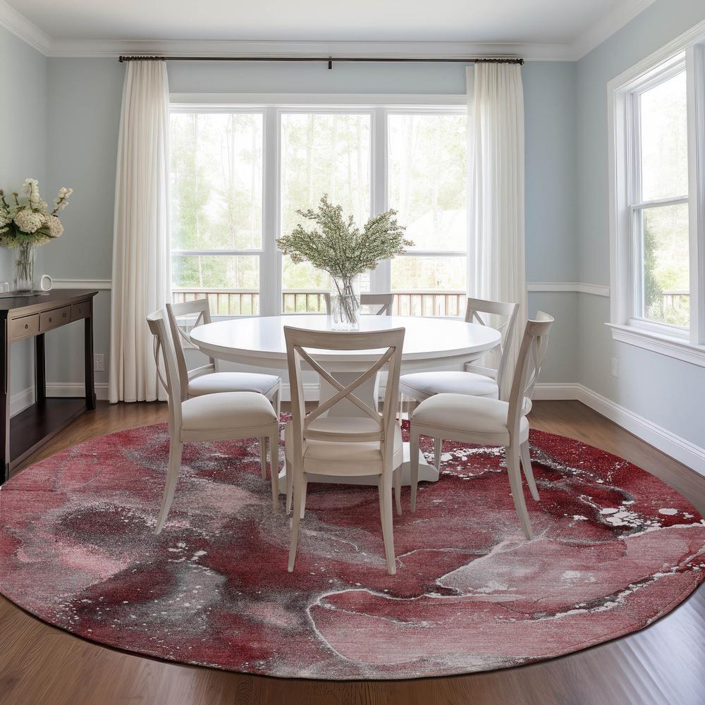Chantille ACN518 Red 8' x 8' Rug. Picture 6