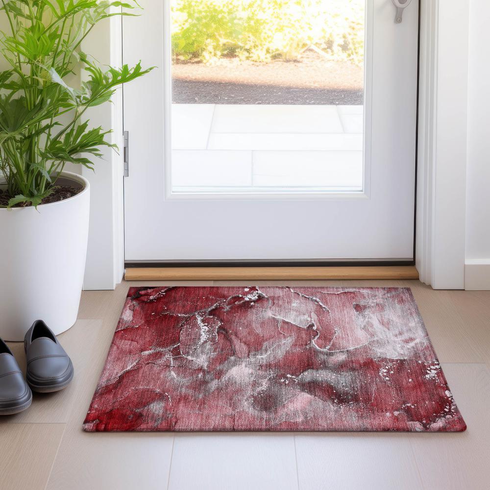 Chantille ACN518 Red 1'8" x 2'6" Rug. Picture 6