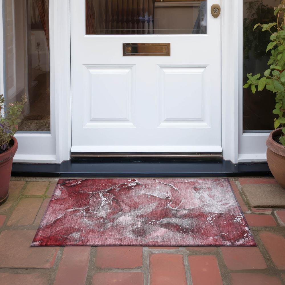 Chantille ACN518 Red 1'8" x 2'6" Rug. Picture 7