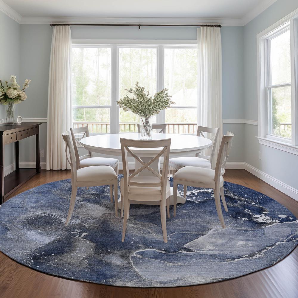 Chantille ACN518 Blue 8' x 8' Rug. Picture 7