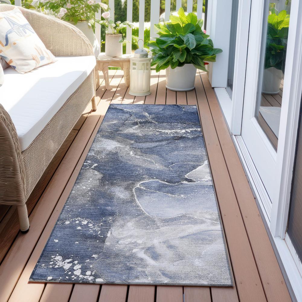 Chantille ACN518 Blue 2'3" x 7'6" Rug. Picture 8