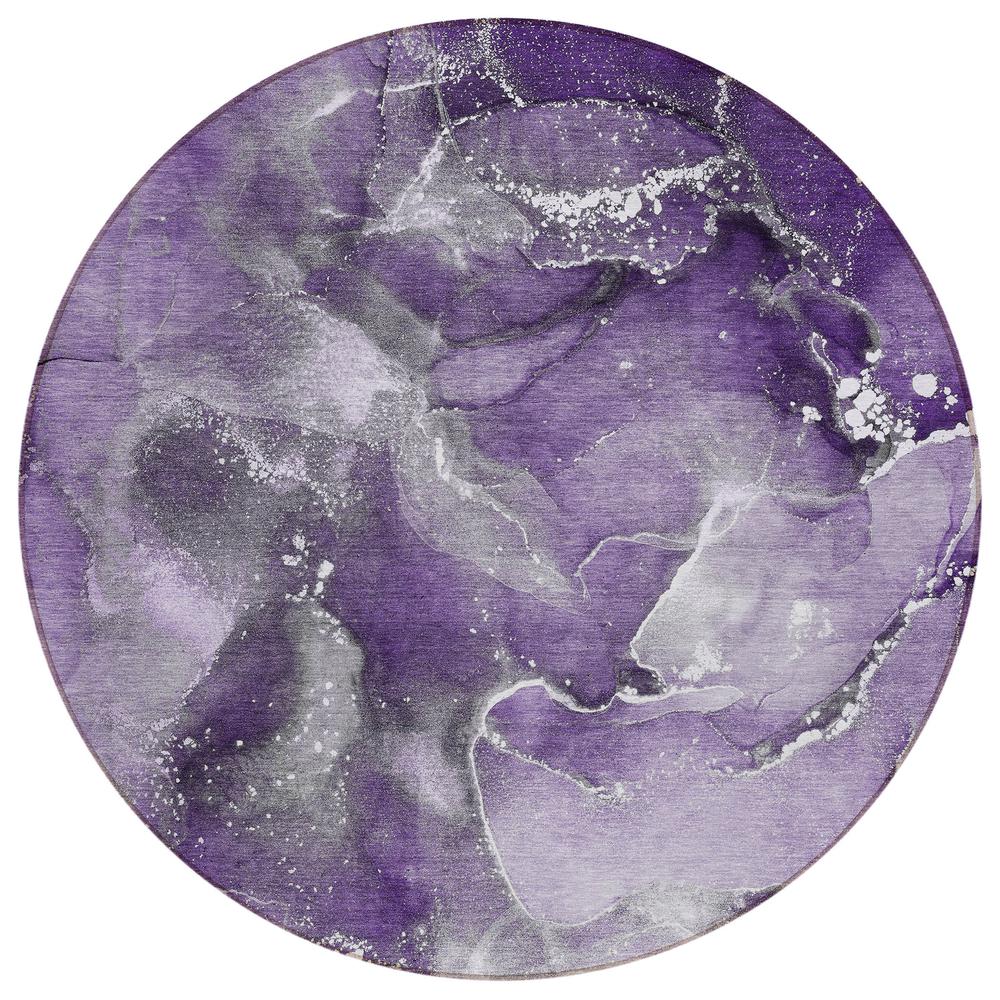 Chantille ACN518 Purple 8' x 8' Rug. Picture 1