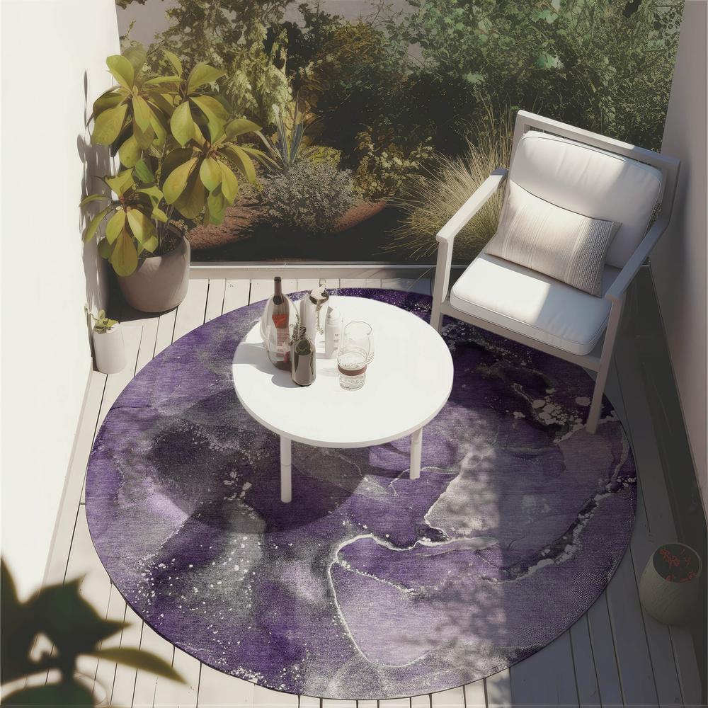 Chantille ACN518 Purple 8' x 8' Rug. Picture 7