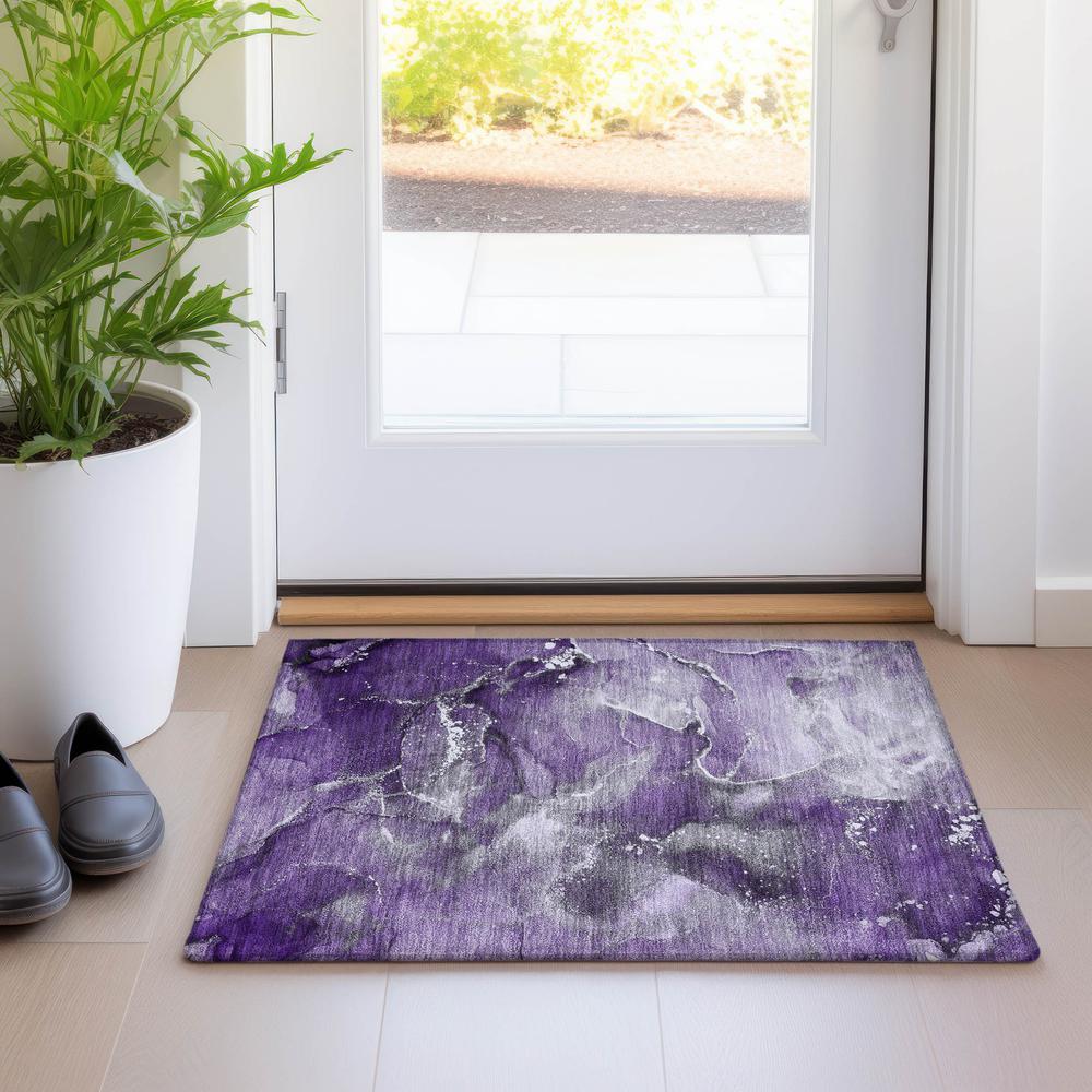 Chantille ACN518 Purple 1'8" x 2'6" Rug. Picture 6