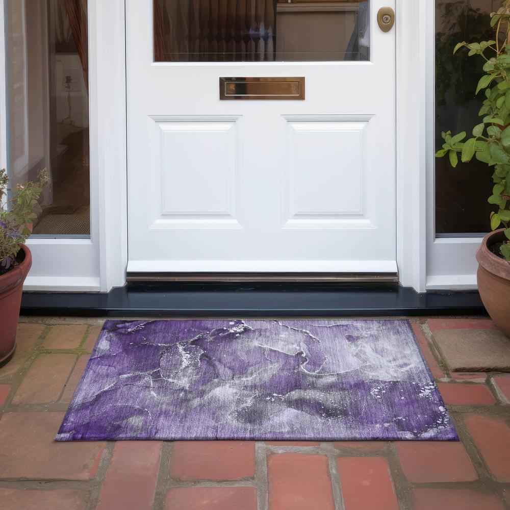 Chantille ACN518 Purple 1'8" x 2'6" Rug. Picture 7