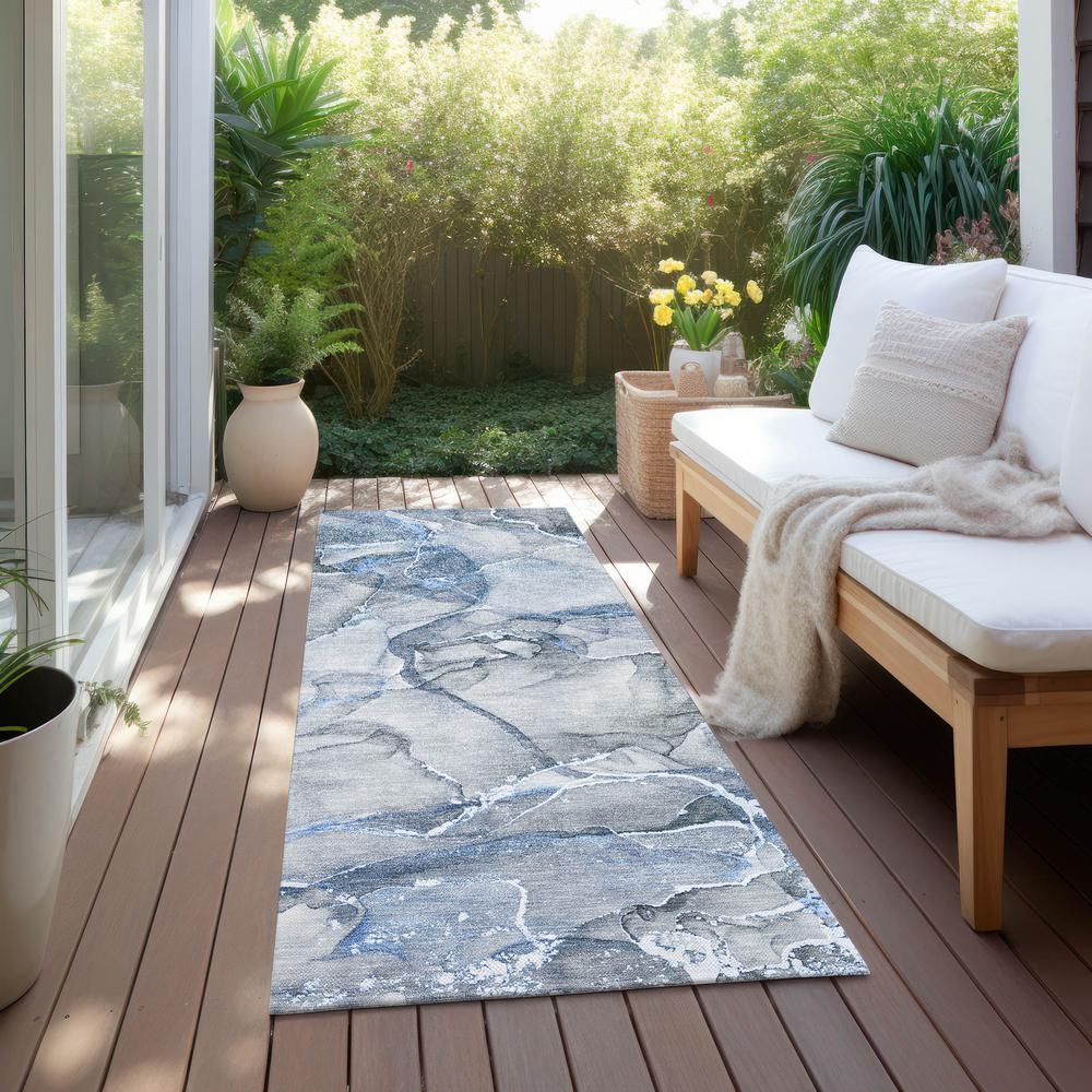 Chantille ACN519 Blue 2'3" x 7'6" Rug. Picture 7