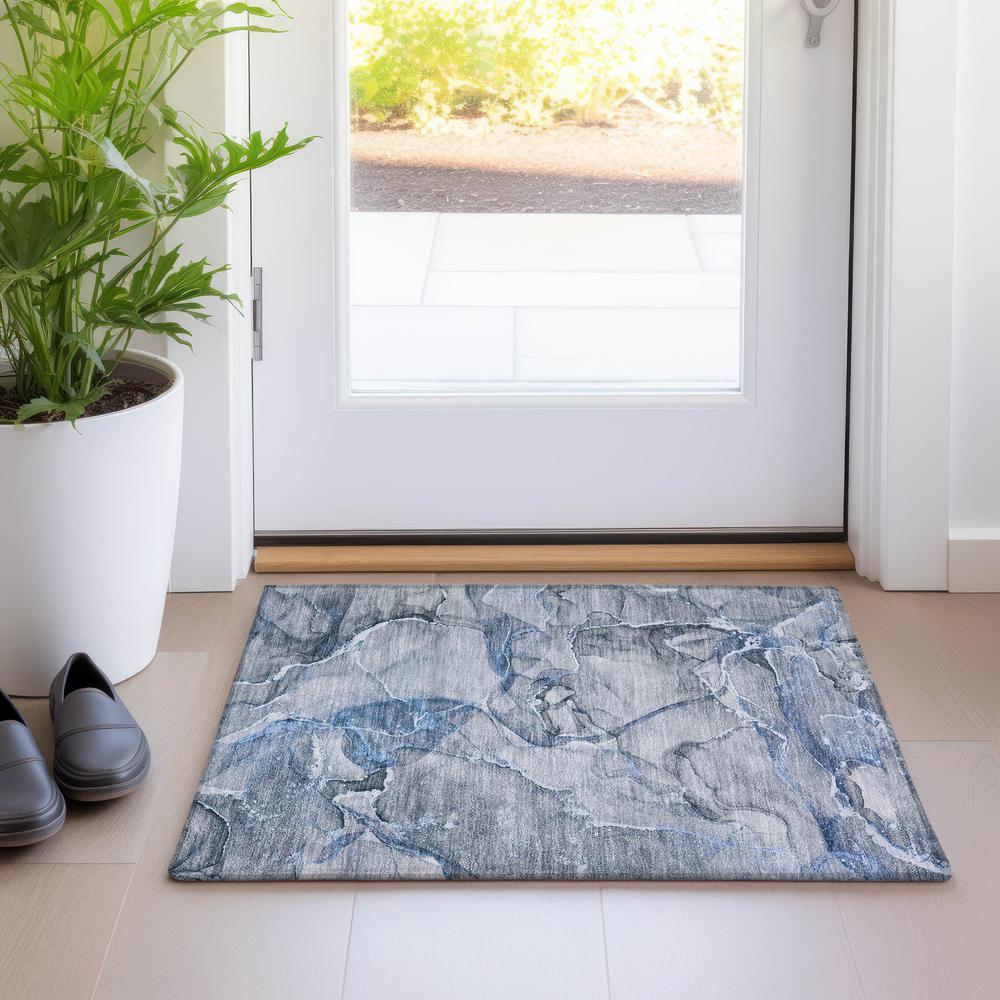 Chantille ACN519 Blue 1'8" x 2'6" Rug. Picture 6