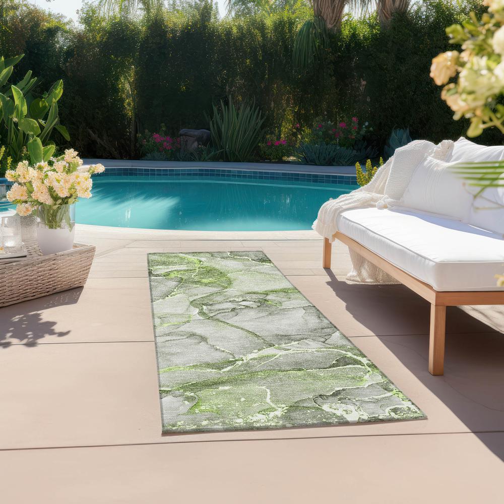 Chantille ACN519 Green 2'3" x 7'6" Rug. Picture 7