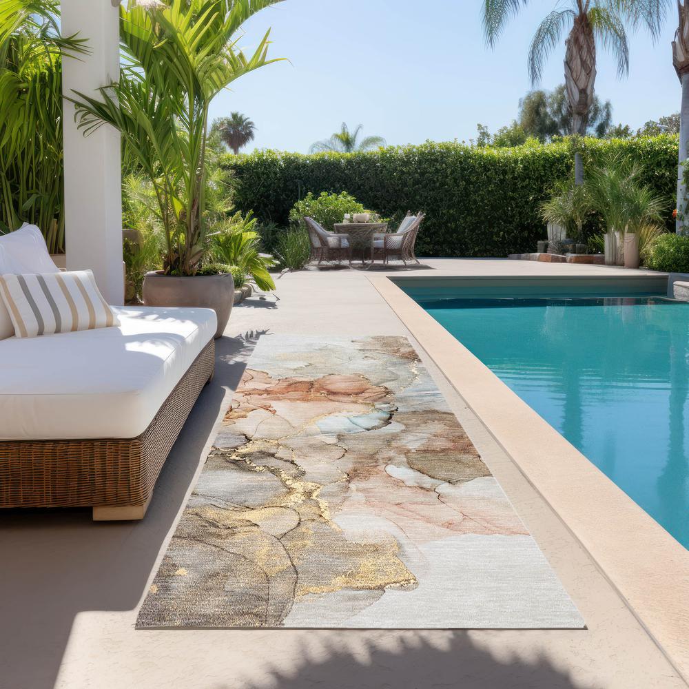Chantille ACN520 Brown 2'3" x 7'6" Rug. Picture 8