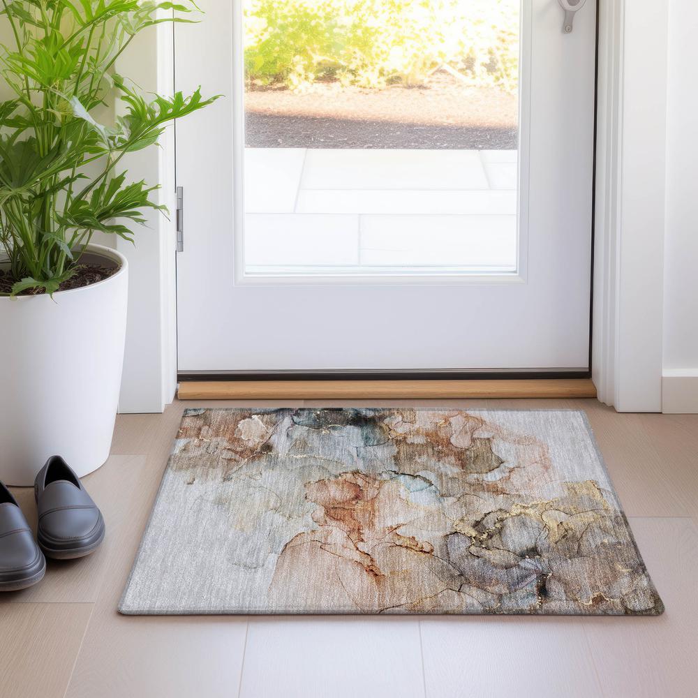 Chantille ACN520 Brown 1'8" x 2'6" Rug. Picture 6