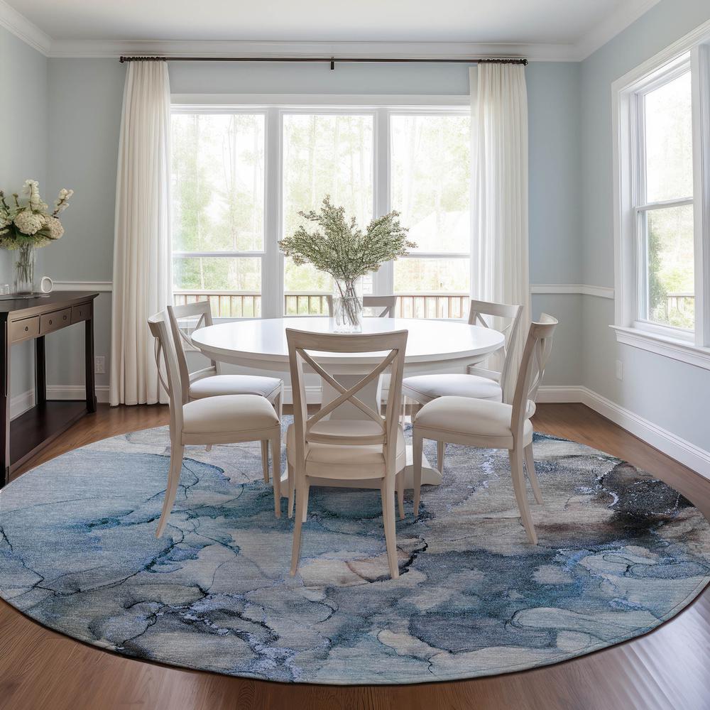 Chantille ACN520 Blue 8' x 8' Rug. Picture 6