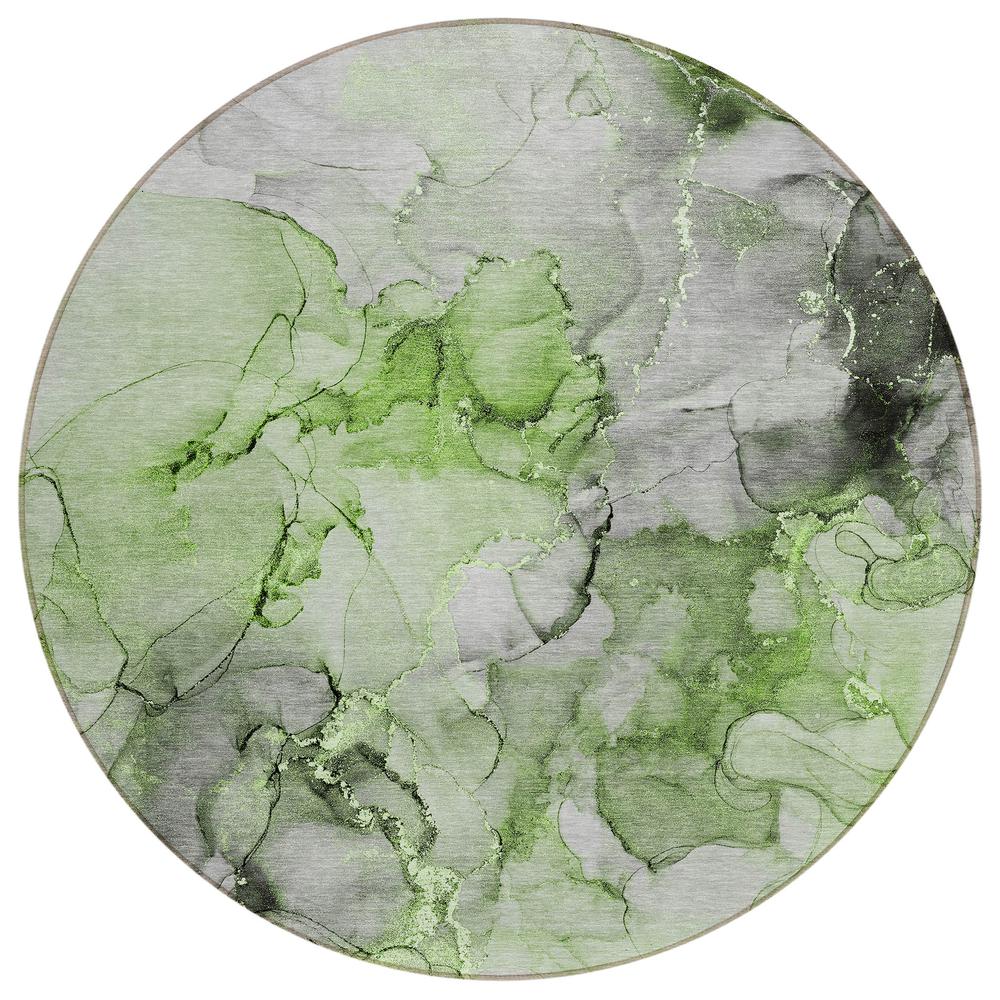 Chantille ACN520 Green 8' x 8' Rug. Picture 1
