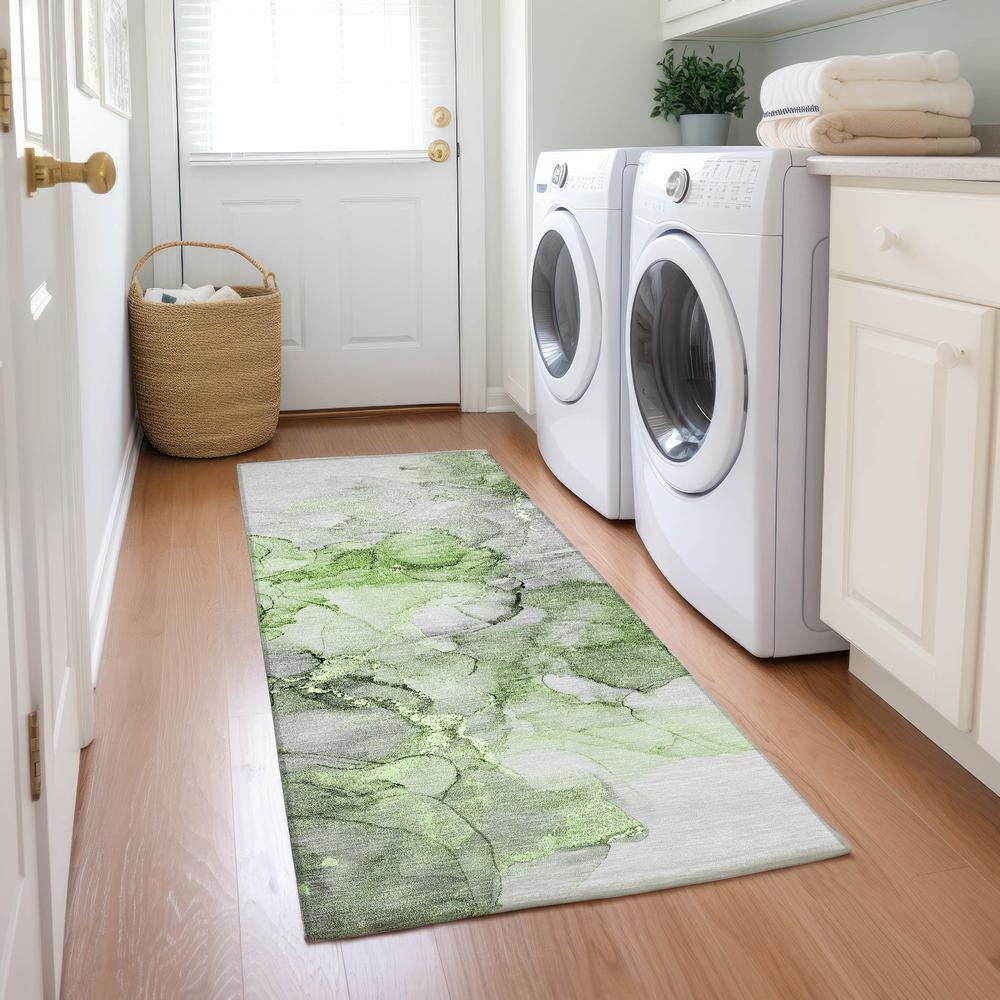 Chantille ACN520 Green 2'3" x 7'6" Rug. Picture 6