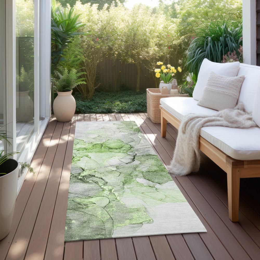 Chantille ACN520 Green 2'3" x 7'6" Rug. Picture 7