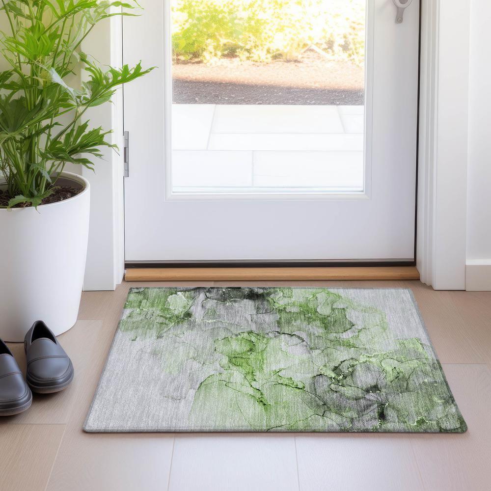 Chantille ACN520 Green 1'8" x 2'6" Rug. Picture 6