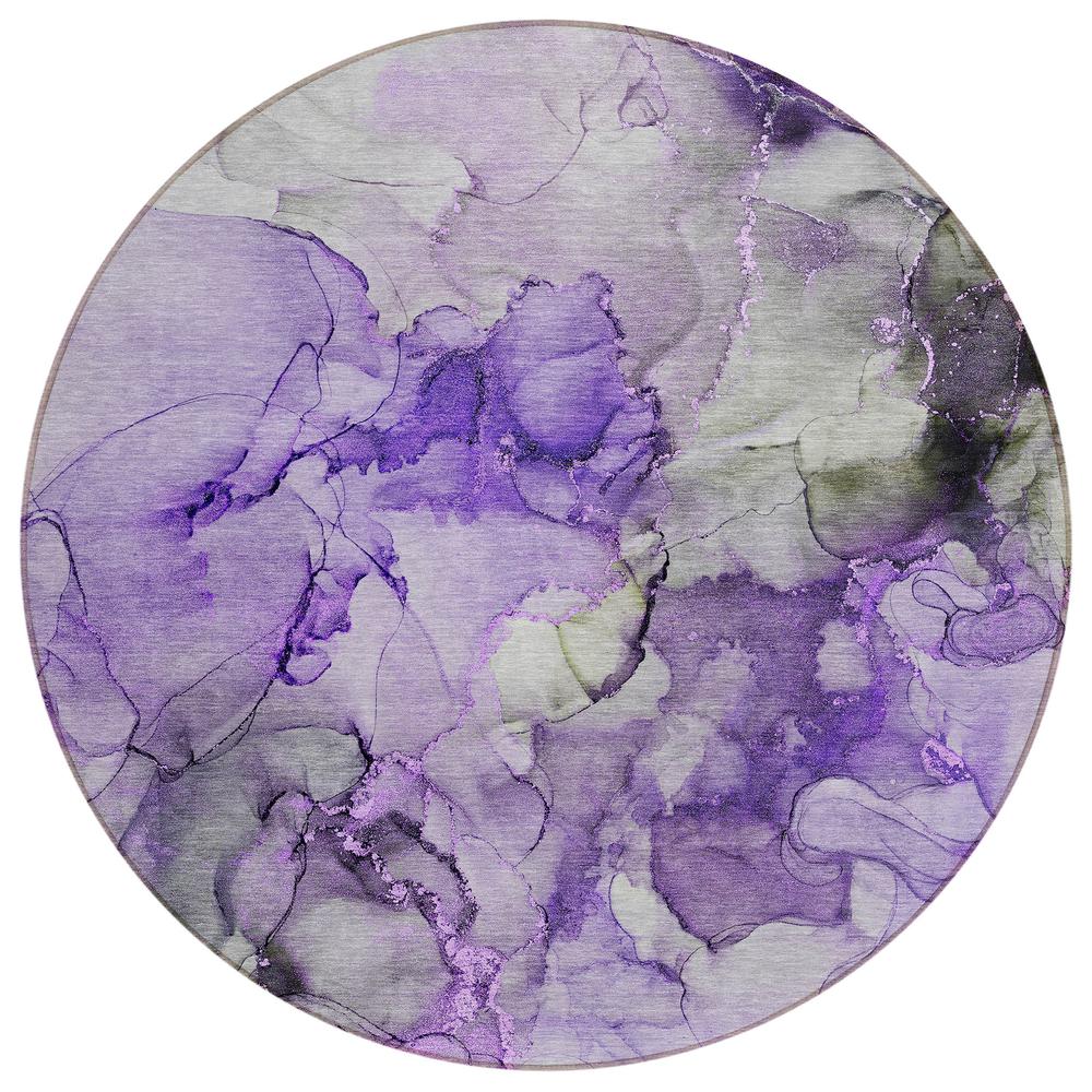 Chantille ACN520 Purple 8' x 8' Rug. Picture 1