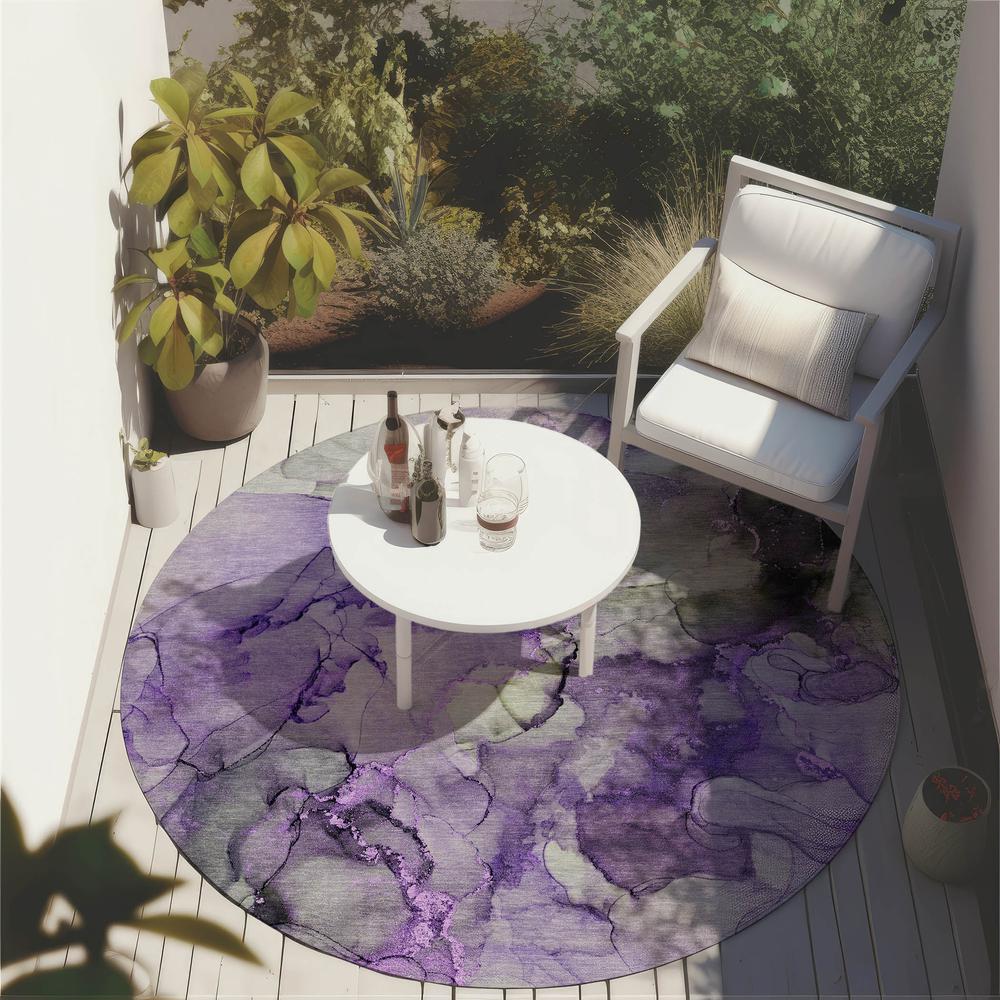 Chantille ACN520 Purple 8' x 8' Rug. Picture 7