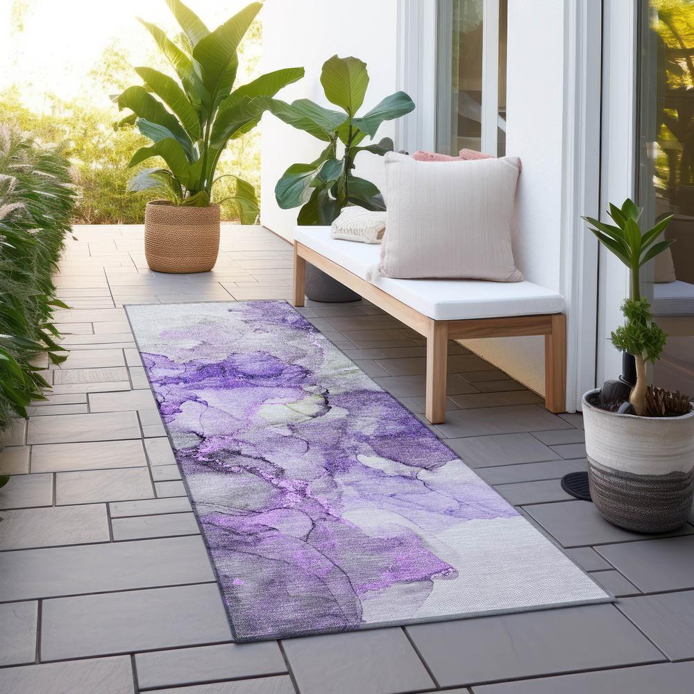 Chantille ACN520 Purple 2'3" x 7'6" Rug. Picture 7