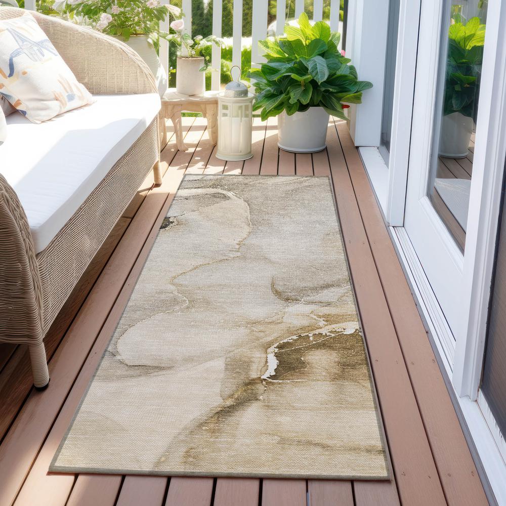 Chantille ACN521 Brown 2'3" x 7'6" Rug. Picture 7