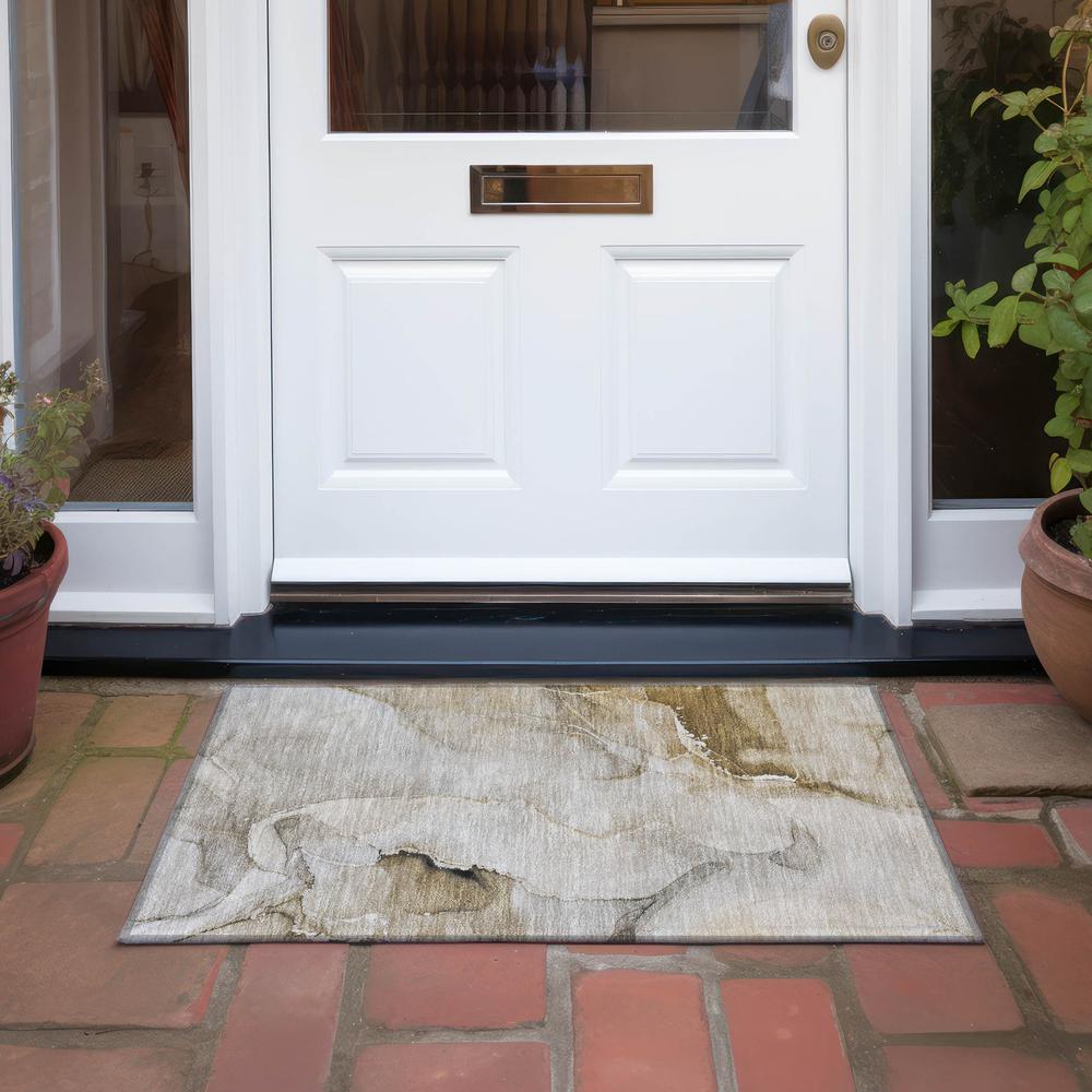 Chantille ACN521 Brown 1'8" x 2'6" Rug. Picture 7