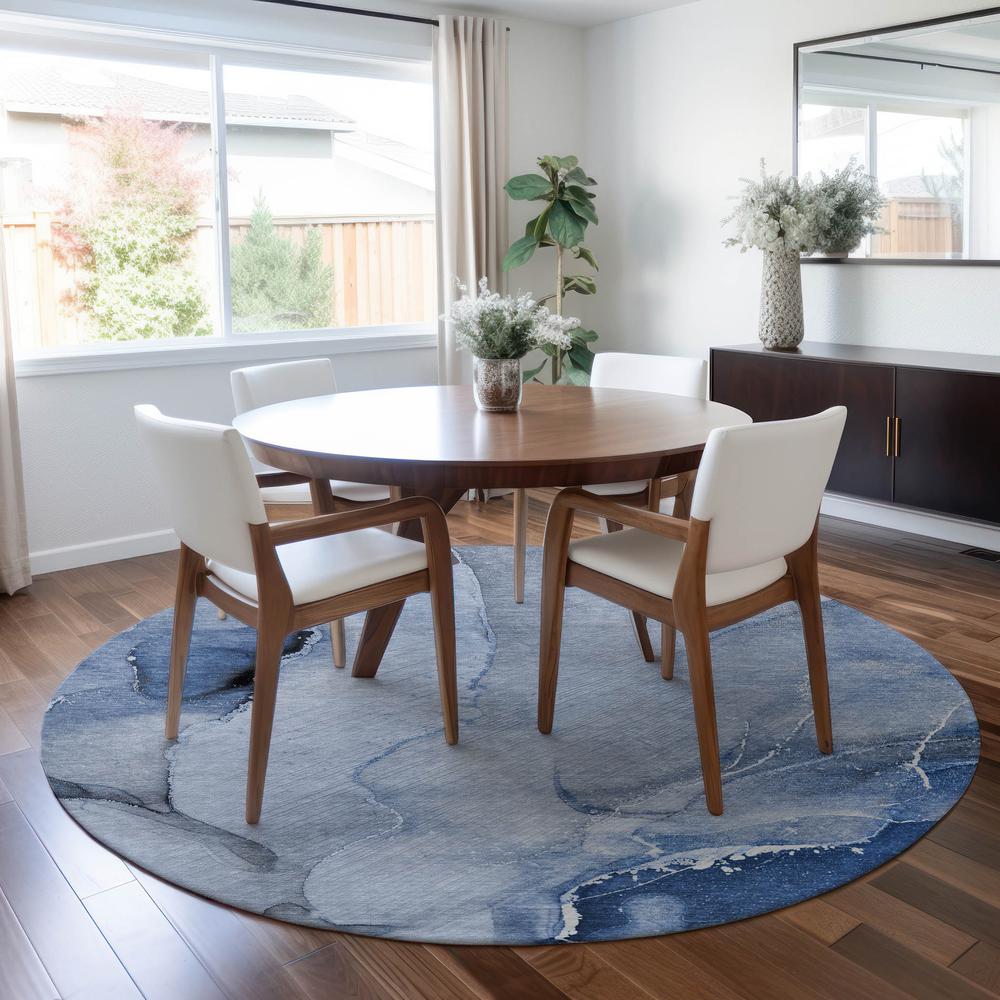 Chantille ACN521 Blue 8' x 8' Rug. Picture 6