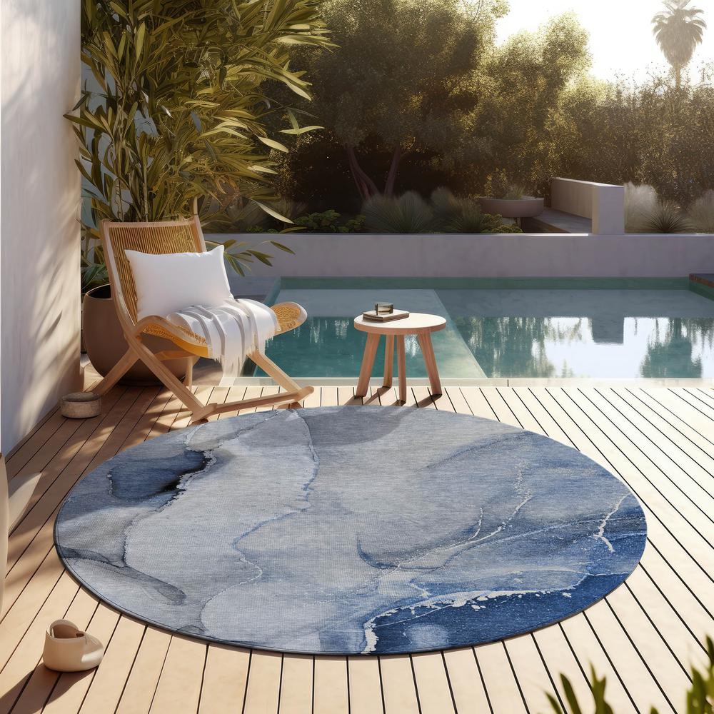 Chantille ACN521 Blue 8' x 8' Rug. Picture 7