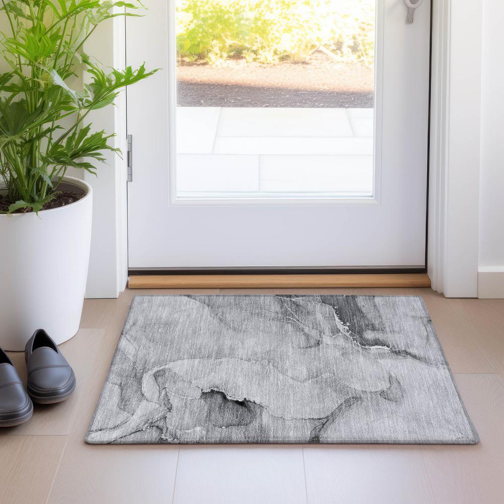 Chantille ACN521 Gray 1'8" x 2'6" Rug. Picture 6