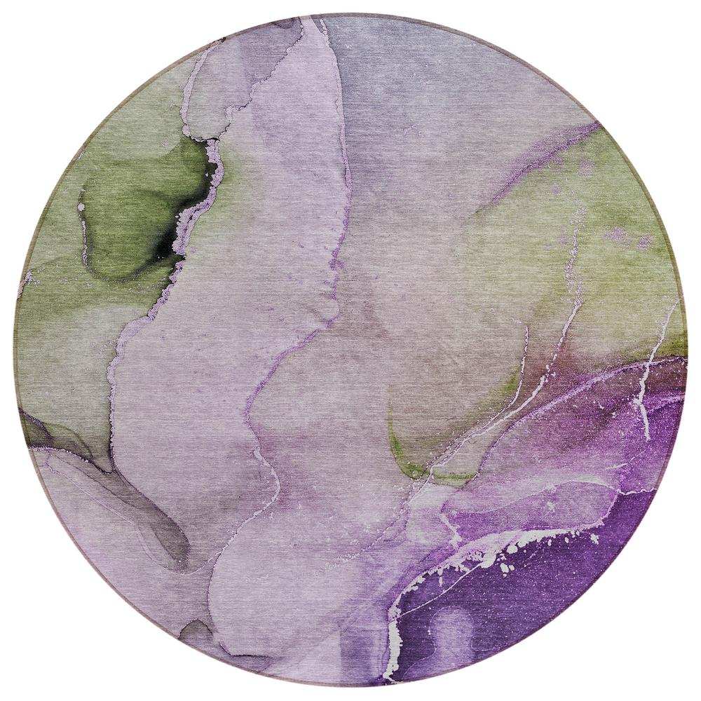 Chantille ACN521 Purple 8' x 8' Rug. Picture 1