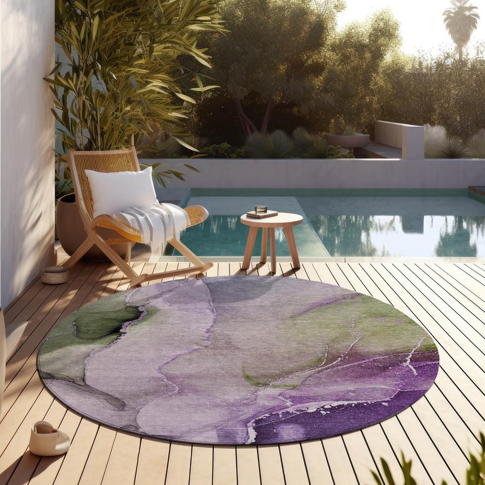 Chantille ACN521 Purple 8' x 8' Rug. Picture 7