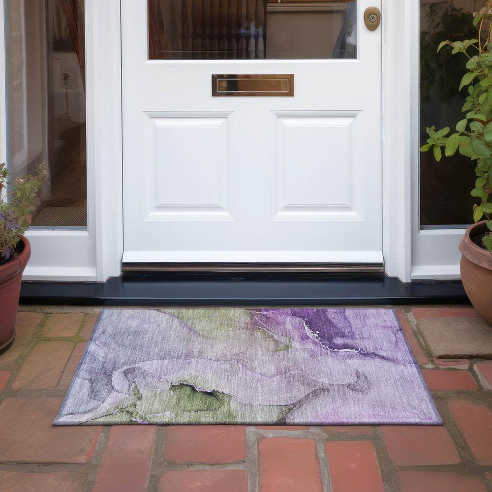 Chantille ACN521 Purple 1'8" x 2'6" Rug. Picture 7