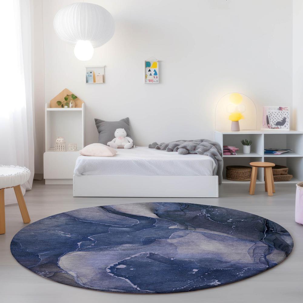 Chantille ACN522 Blue 8' x 8' Rug. Picture 6