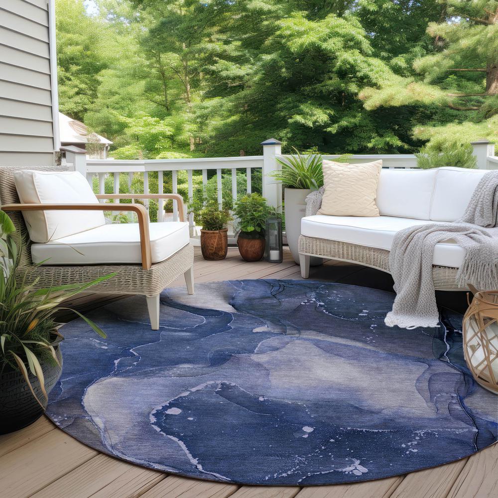 Chantille ACN522 Blue 8' x 8' Rug. Picture 7