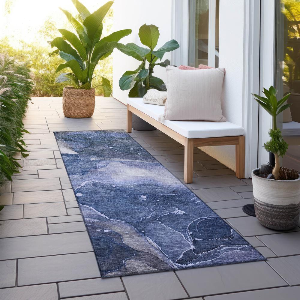 Chantille ACN522 Blue 2'3" x 7'6" Rug. Picture 7